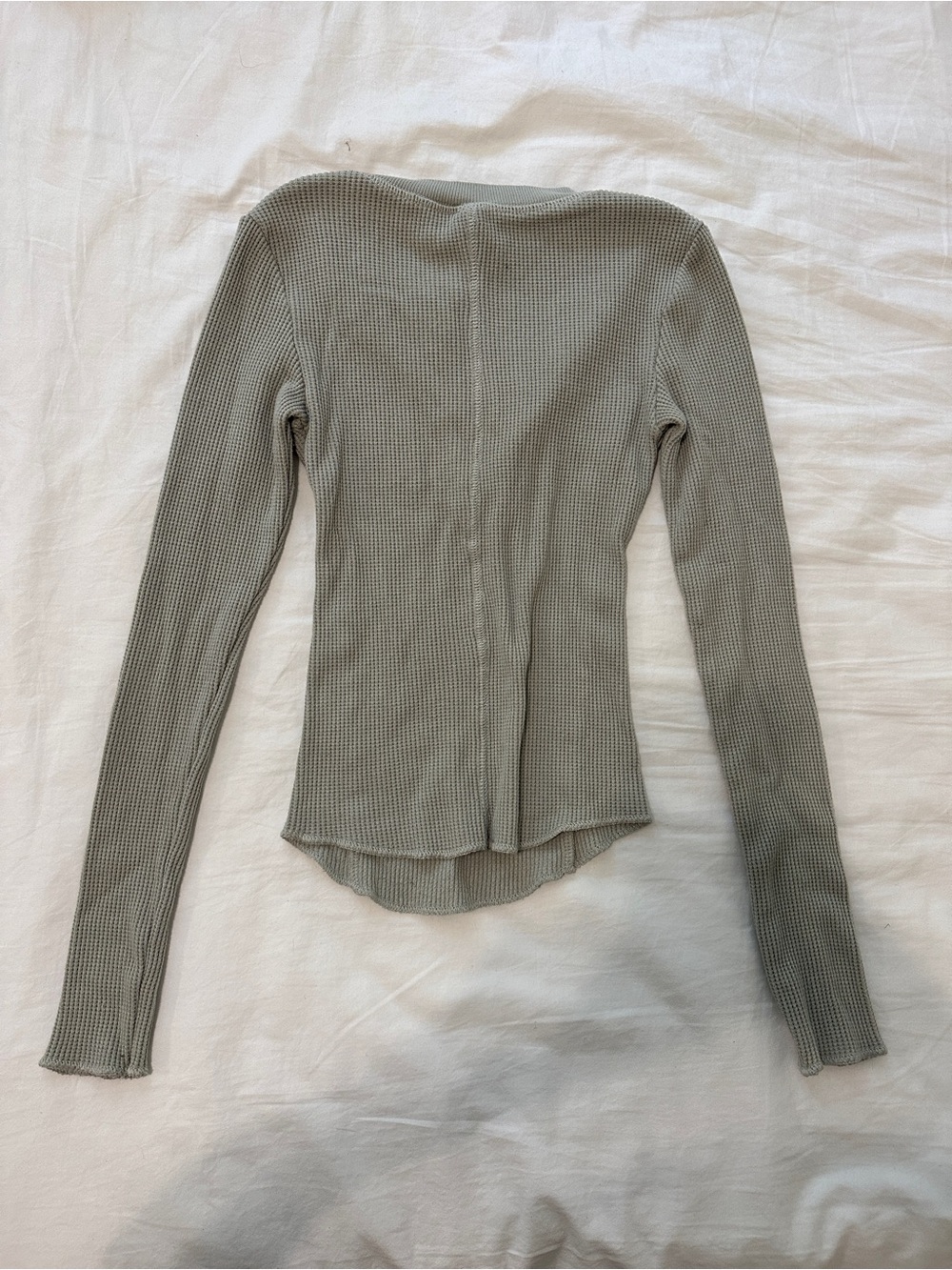 Skims XXS Waffle Knit Henley - Picture 4 of 5